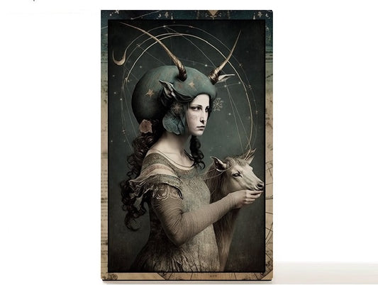 Magnetic Personalized makeup palette horoscopes, Zodiac Surrealism. Sagitarius II