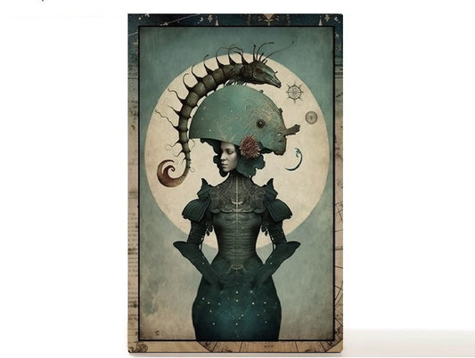 Magnetic Personalized makeup palette horoscopes, Zodiac Surrealism. Scorpio II