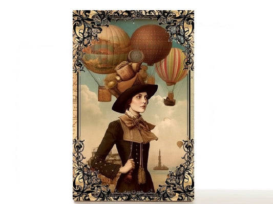 Hot air balloons magnetic personalized makeup palette for single eyeshadow pans. Life's a Trip