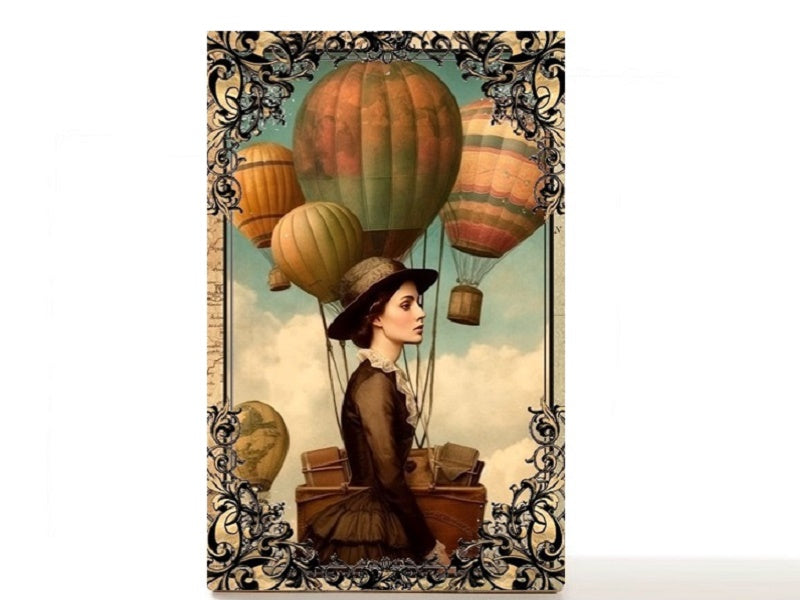 Hot air balloons magnetic personalized makeup palette for single eyeshadow pans. A Day in the Sky