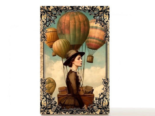 Hot air balloons magnetic personalized makeup palette for single eyeshadow pans. A Day in the Sky