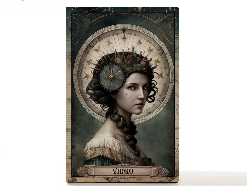 Magnetic Personalized makeup palette horoscopes, Zodiac Surrealism. Virgo II