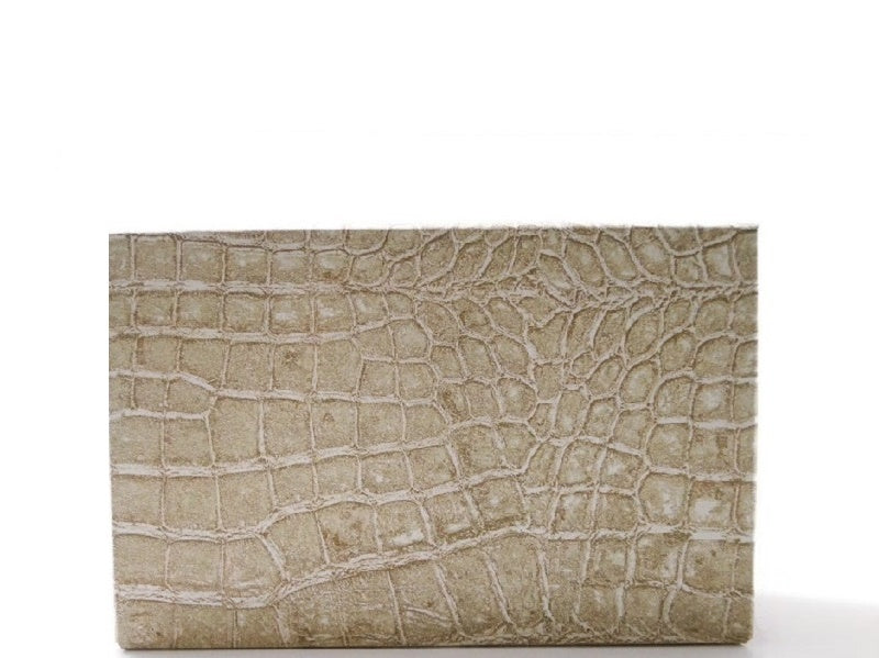 Empty makeup palette for single eyeshadow pans - Beige Snake Skin