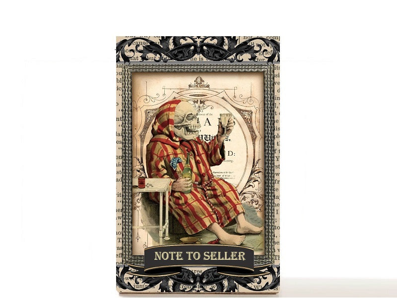 Penny Dreadful gothic Halloween magnetic personalized makeup palette for single eyeshadow pans. Night Terror