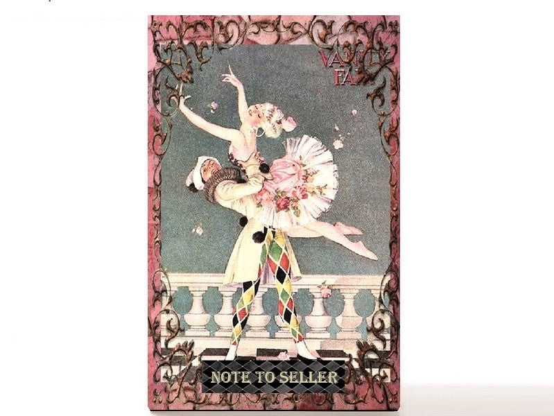 Fantasy empty beauty box, magnetic makeup palette vintage chic circus - Ballerine