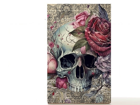 Halloween skull magnetic personalized makeup palette for single eyeshadow pans, Nightwalker