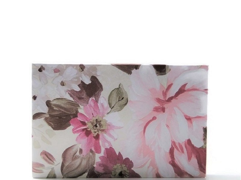 Empty handmade makeup palette for single eyeshadow pans, gifts for her. Maroon flower