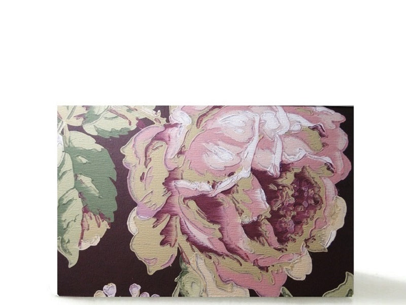 Custom magnetic empty makeup palette for single pans, gifts for her - Chocolate purple flower