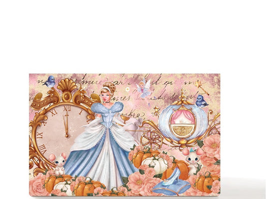 Fantasy empty makeup palette for depot makeup pans, gift for her. Cinderella