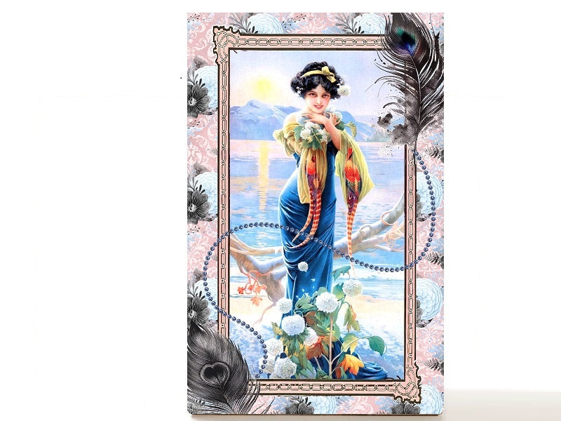 Bohemian limited empty makeup palette for depot makeup pans, gift for her. Delilah