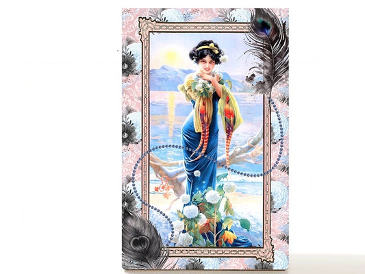 Bohemian limited empty makeup palette for depot makeup pans, gift for her. Delilah