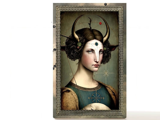 Magnetic Personalized makeup palette horoscopes, Zodiac Surrealism. Capricorn I