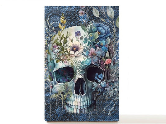 Halloween gothic skull magnetic personalized makeup palette for single eyeshadow pans, Possessed