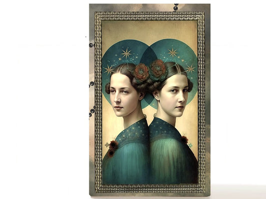 Magnetic Personalized makeup palette horoscopes, Zodiac Surrealism. Gemini I