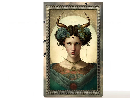 Magnetic Personalized makeup palette horoscopes, Zodiac Surrealism. Taurus I