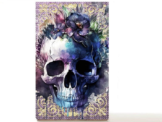 Halloween skull magnetic Personalized makeup palette horoscopes, Asibikaashi.