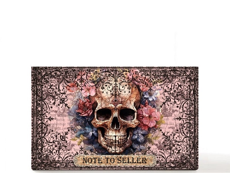 Gothic skull empty makeup palette for depot makeup pans, gift for her. I Feel Pretty