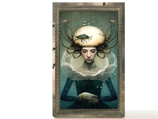 Magnetic Personalized makeup palette horoscopes, Zodiac Surrealism. Cancer I
