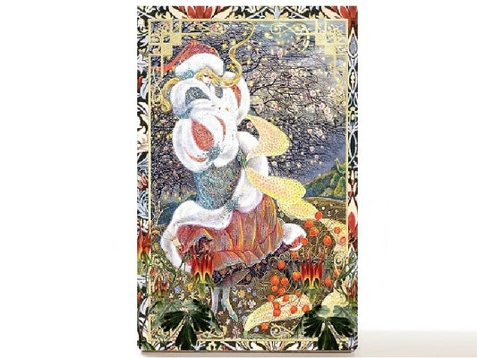 Vintage empty makeup palette for depot makeup pans, gift for her. Winter Fairy