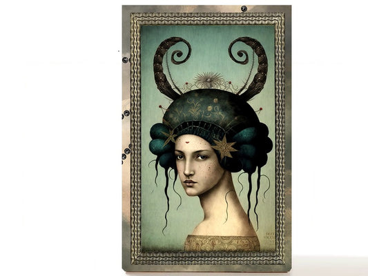Magnetic Personalized makeup palette horoscopes, Zodiac Surrealism. Scorpio I
