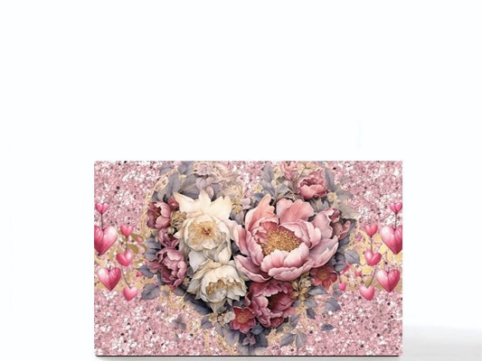Valentine heart empty makeup palette for depot makeup pans, gift for her. Be Mine