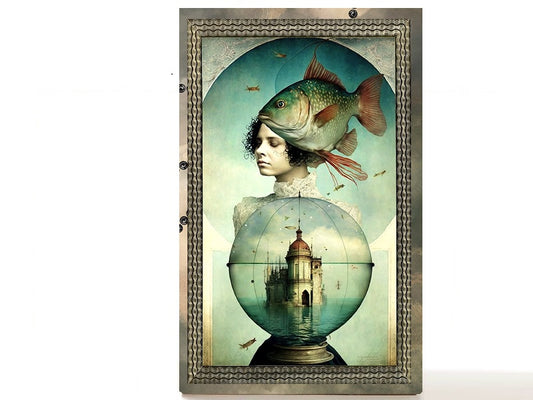 Magnetic Personalized makeup palette horoscopes, Zodiac Surrealism. Pisces I