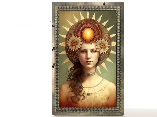 Magnetic Personalized makeup palette horoscopes, Zodiac Surrealism. Sun I
