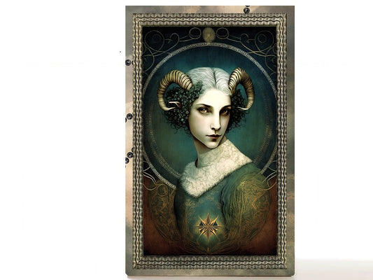 Magnetic Personalized makeup palette horoscopes, Zodiac Surrealism. Aries I