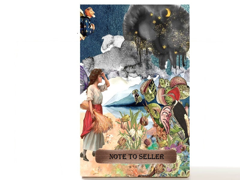 Fantasy empty makeup palette for single eyeshadows. Gifts for girlfriend, Enchanted Lagoon