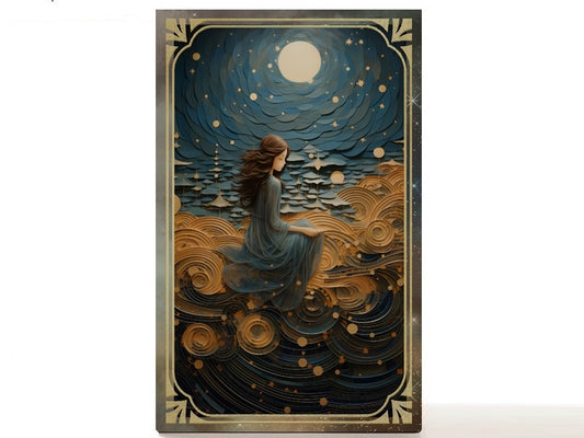 Daughter of the Moon Goddess magnetic personalized makeup palette for single eyeshadow pans. Tianna
