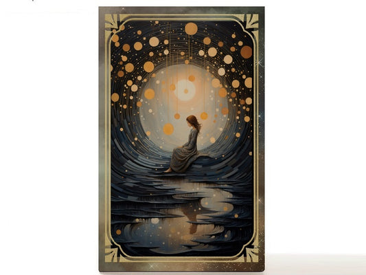 Daughter of the Moon Goddess magnetic personalized makeup palette for single eyeshadow pans. Serena