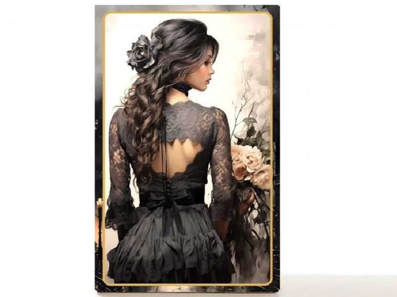 Gothic fantasy empty makeup palette for depot makeup pans, gift for her.  London Girl