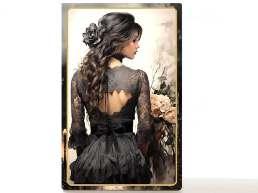 Gothic fantasy empty makeup palette for depot makeup pans, gift for her.  London Girl