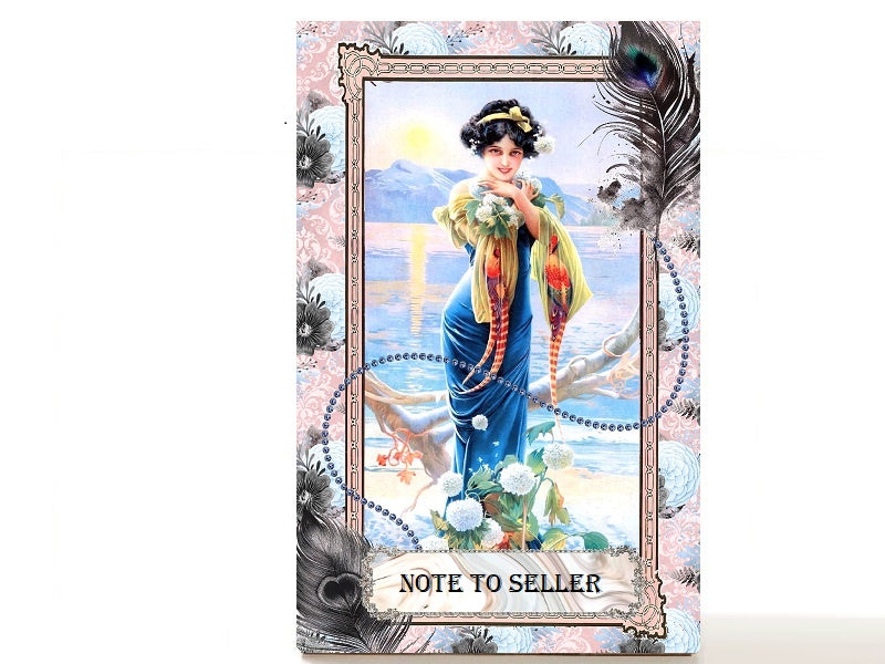 Bohemian limited empty makeup palette for depot makeup pans, gift for her. Delilah