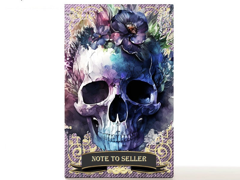 Halloween skull magnetic Personalized makeup palette horoscopes, Asibikaashi.