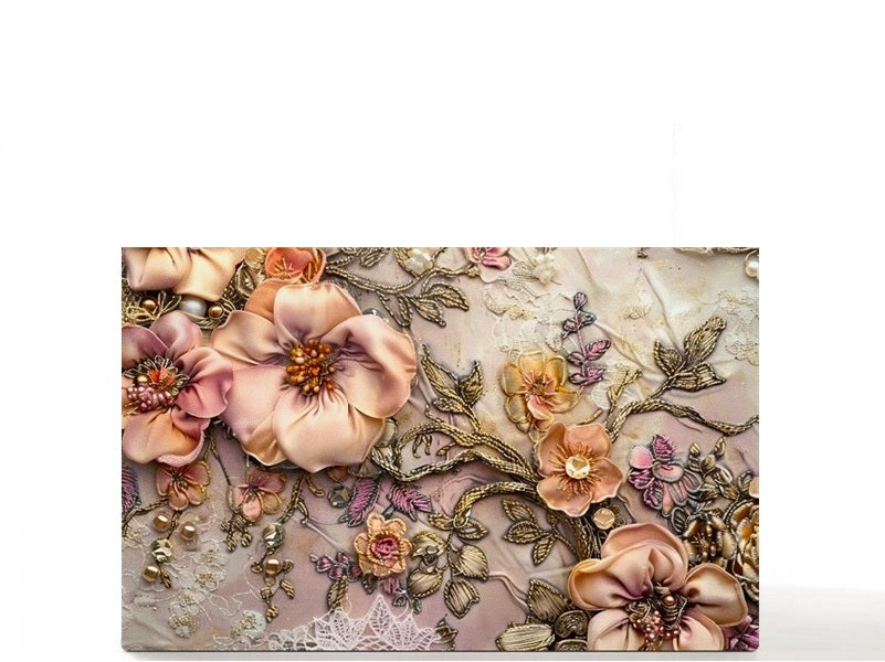 Bouquet empty makeup palette for depot single eyeshadows, gift for her. Silk Flowers