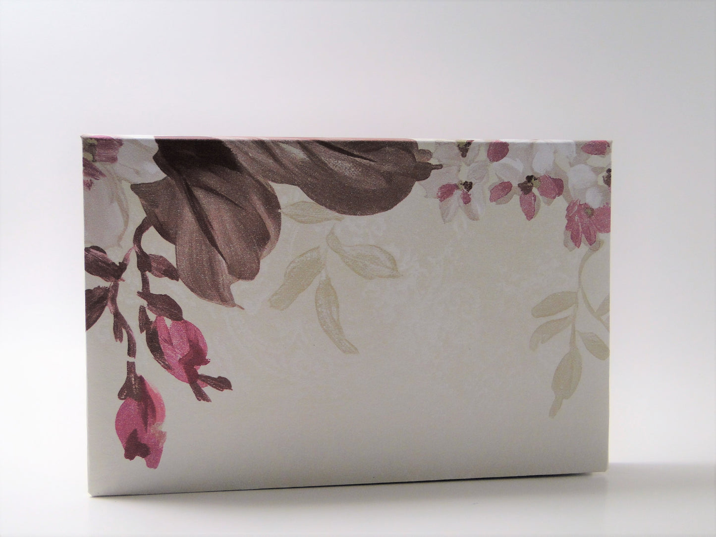 Empty handmade makeup palette for single eyeshadow pans, gifts for her. Maroon flower
