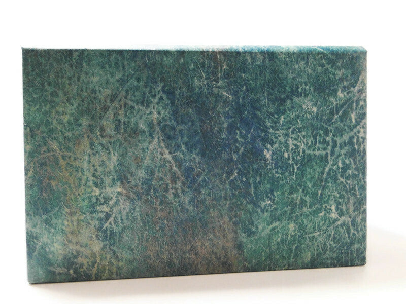 Magnetic empty makeup palette for single eyeshadow pans, gifts for her - Turquoise Leather