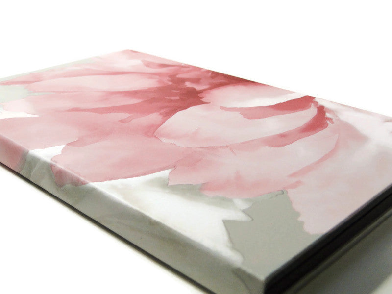 Luxe large double sided magnetic makeup palette for makeup pans collection, gifts for her. Pink Roses