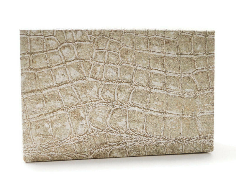 Empty makeup palette for single eyeshadow pans - Beige Snake Skin