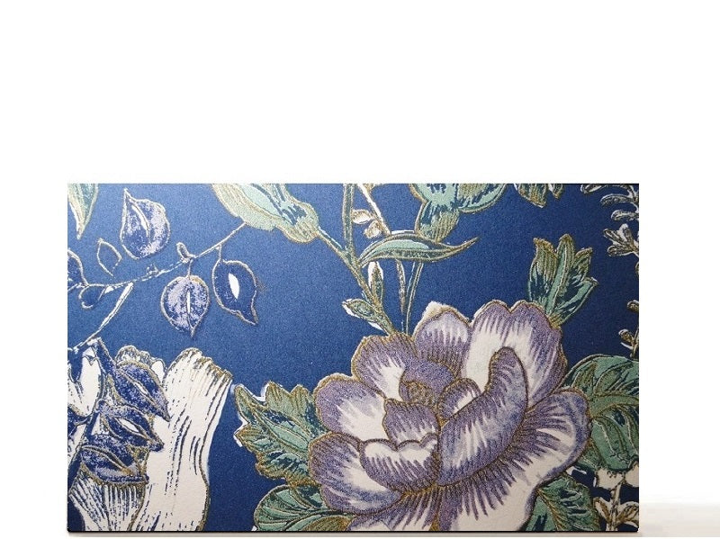 Luxe XL magnetic makeup palette for makeup collection, gifts for her. Flower in blue background