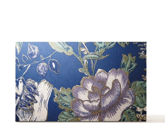 Luxe XL magnetic makeup palette for makeup collection, gifts for her. Flower in blue background