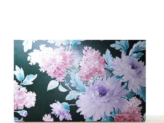 Pro magnetic makeup palette for single pans collection, gifts for her. Emerald green purple peony