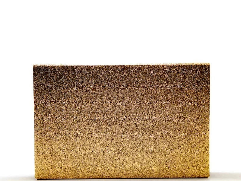 Magnetic shimmery gold empty makeup palette for single pans, gifts for her. 24ct Gold