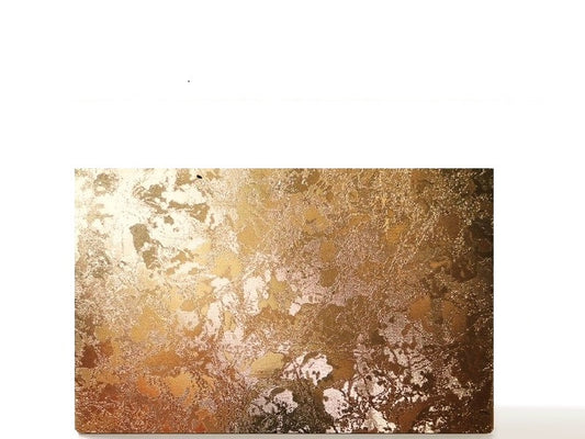 Magnetic shimmery gold empty makeup palette for single pans, gifts for her. Gold Flakes