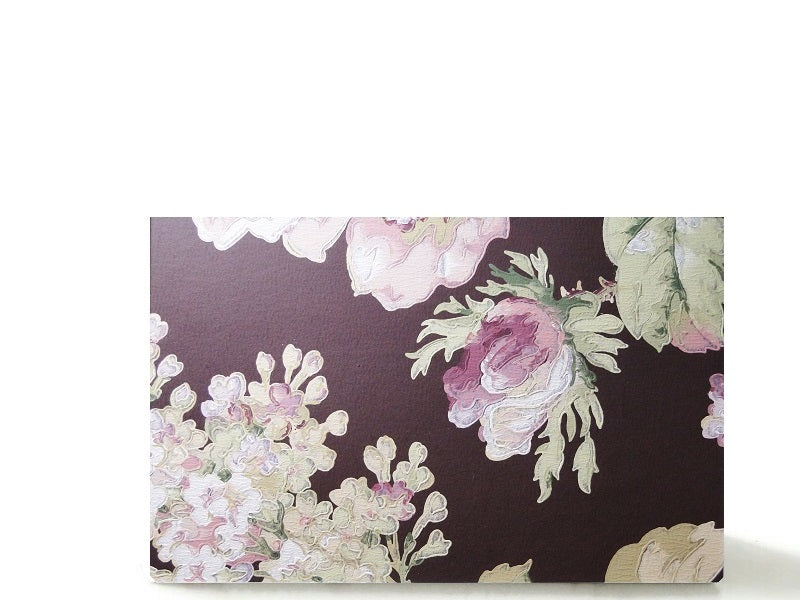 Custom magnetic empty makeup palette for single pans, gifts for her - Chocolate purple flower