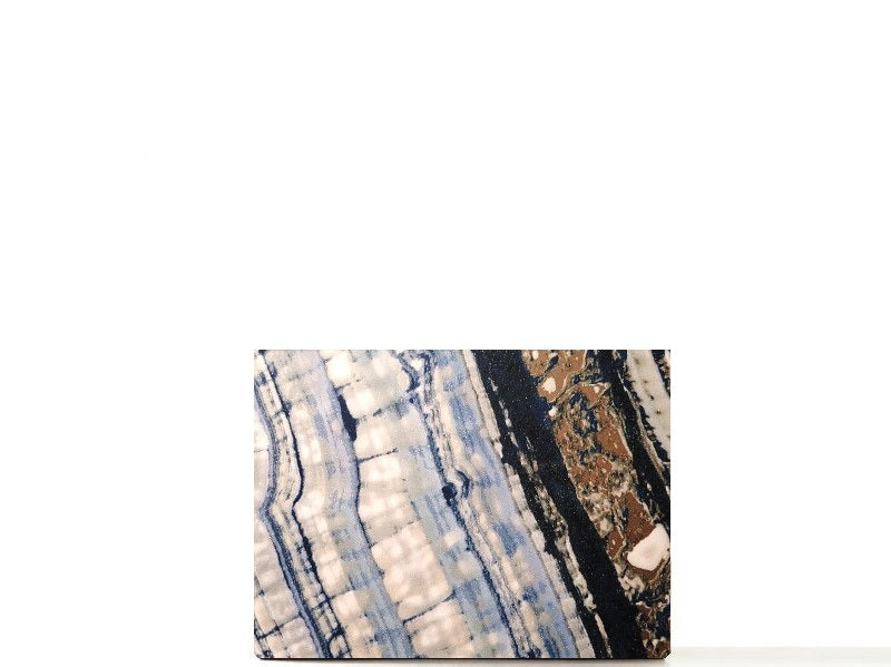 Travel makeup palette for organized makeup collection, gifs for her. Blue and gold marble